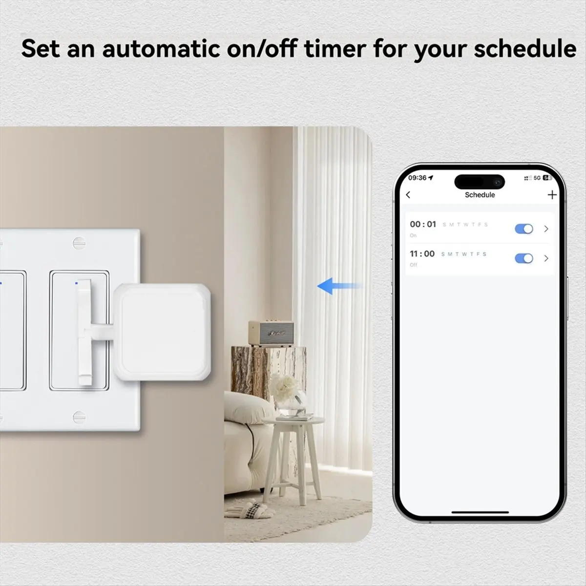 Tuya Smart Bluetooth Finger Robot Warp Switch Button Life App Voice Control Via , Assistant