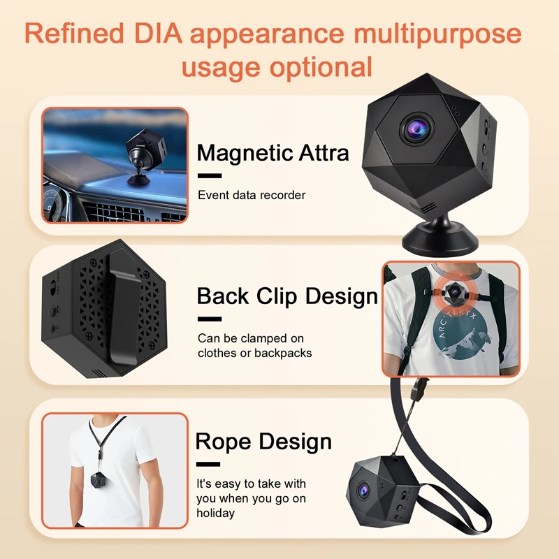 1080P WiFi Security Camera Wireless Home Surveillance Night Vision Motion Detection Alert Two Way Audio Indoor Outdoor Monitor
