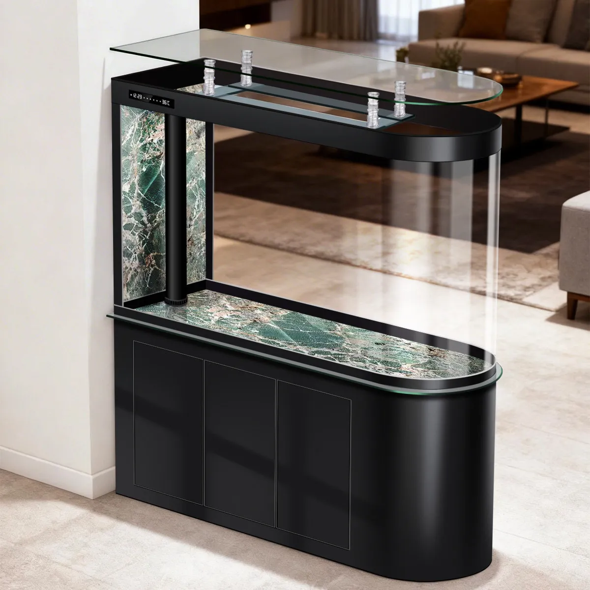 Bottom filter bullet screen partition fish tank aquarium 2026 new ecological water-free