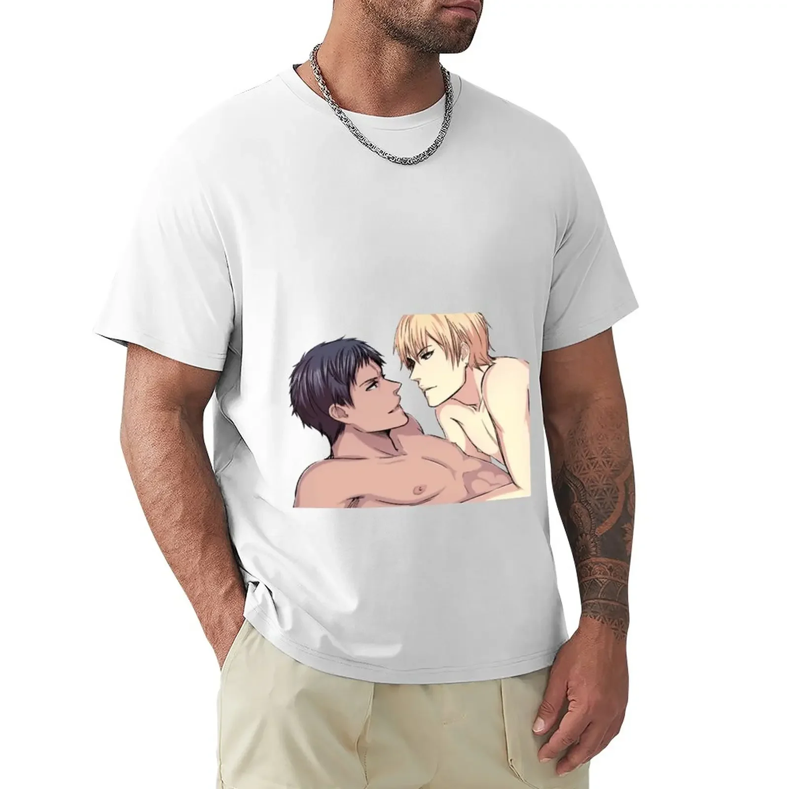 Aomine x Kise T-Shirt vintage anime heavyweight t shirts for men