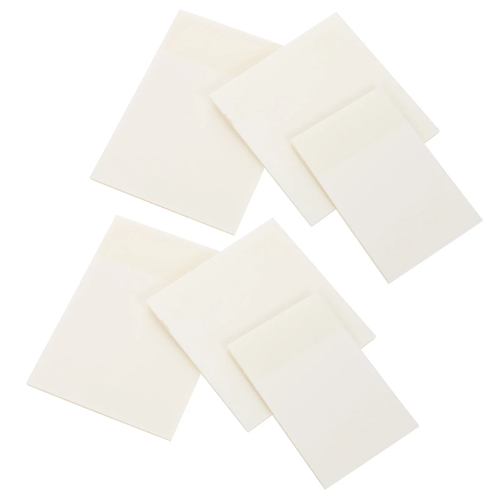 

6Pcs Transparent Note Pads Clear Memo Stickers with Strong Adhesion for Lists Reminders Marking Suitable for Desk Wall Fridge