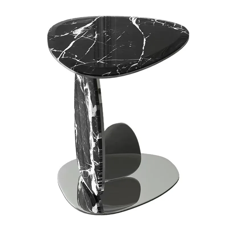 Italian light luxury simple marble living room sofa small edge few creative art high sense