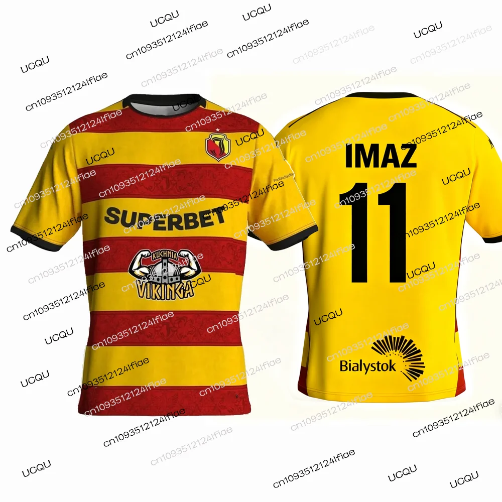 New Arrival 25/26 Polish Football T-shirt, Jagiellonia Białystok 2025 Football Match Jersey Pululu No.10 Football Jersey T-shirt