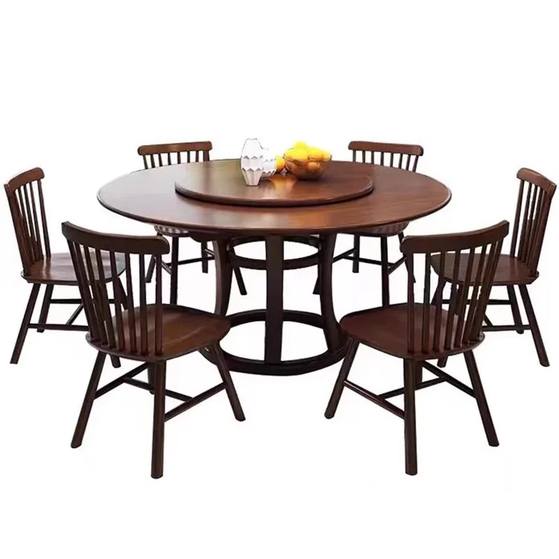 

household small apartment Nordic round dining table and chair combination balcony casual negotiation table eating