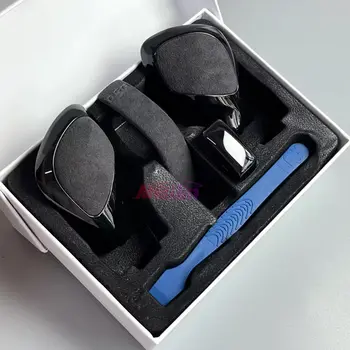 Řadicí páka pro VW Golf 6 7 R MK6 DSG GTI Passat B7 B8 CC R20 Jetta Glichrome matná s koženým bočním krytem řadicí páky 10 nejlepší prodej řadicí páka mk6 gti dsg - №6