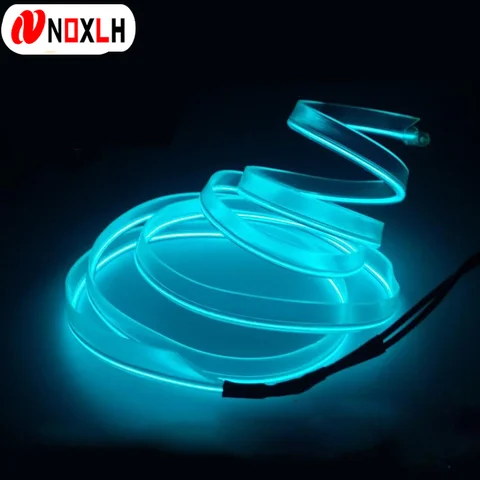 자동차 인테리어 조명 LED 스트립 램프 와이어 튜브 라인, 유연한 장식, 네온 조명, 분위기 백라이트, 자동차 액세서리, 1m Best5