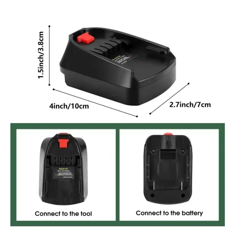 Battery Adapter Converter for Bosch B-Type 18V Lithium-ion Batteries Can Use for 18V Green Household Lithium-ion Power Tools