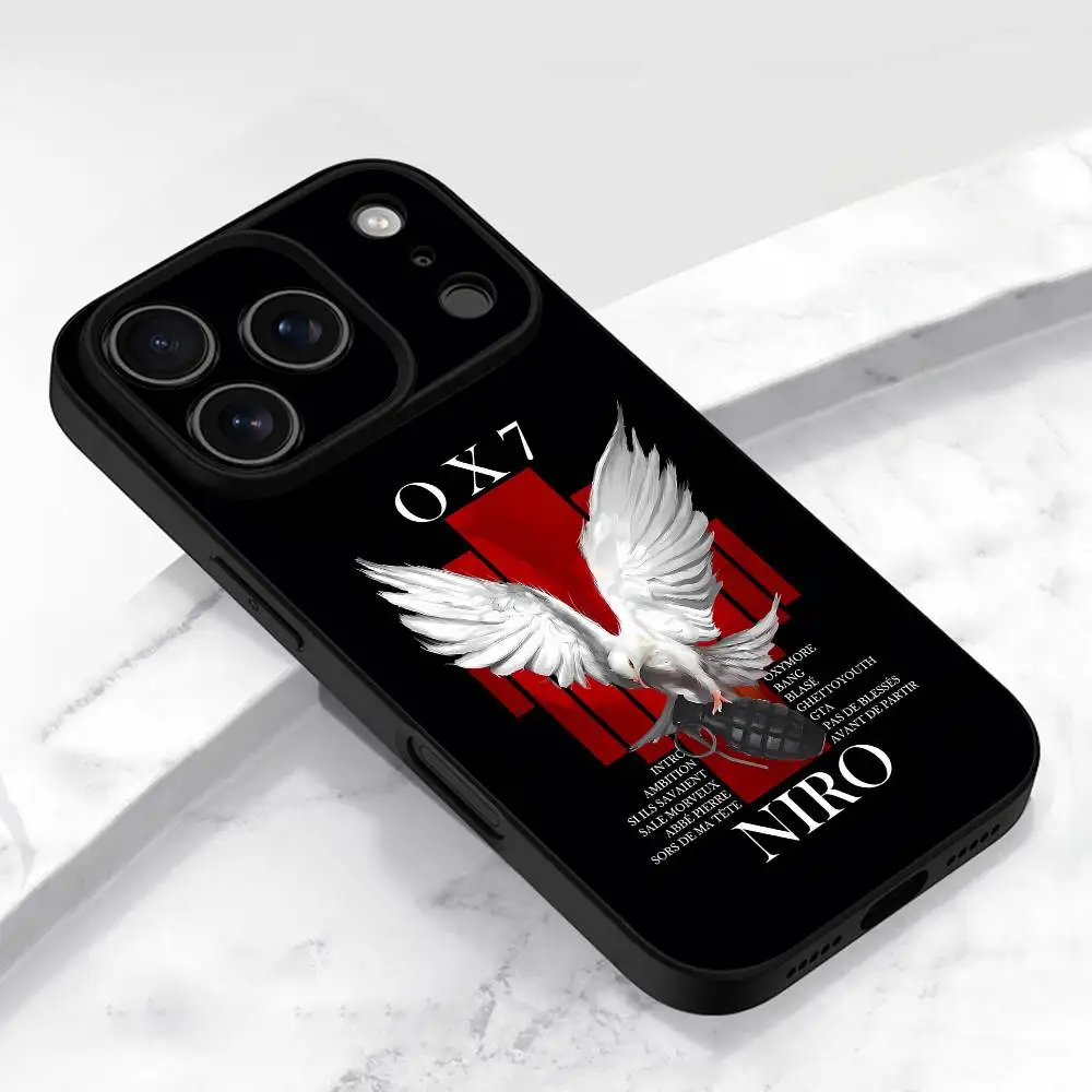 Etui na telefon N-Niro OX7 HAYATI M8RE do iPhone'a 17, 16, 15, 14, 13, 12, 11, Pro, Max, Plus, E, Air, Mini, czarne etui ochronne