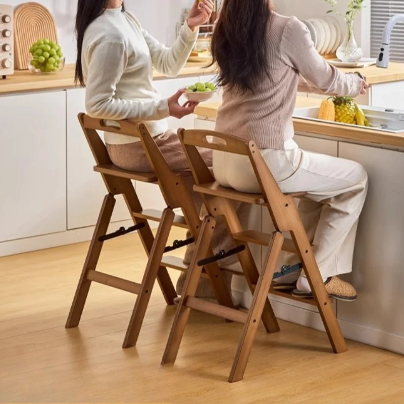 

Foldable Multifunctional Ladder Stool Household Climbing Ladder Dual-purpose Kitchen Climbing Stool Thickened With Backrest