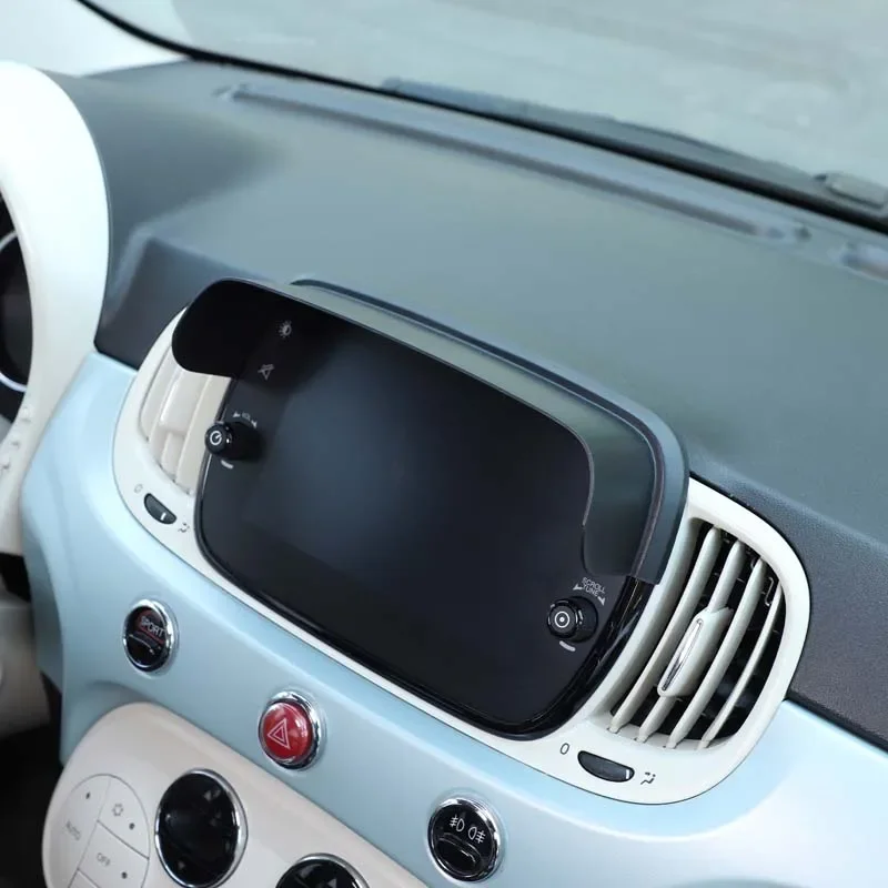 

Car GPS Navigator Sun Shade Visor For Fiat 500 2016-2025 Sun Shield Sun Block Cover Anti-glare Protection Vision Car Accessories