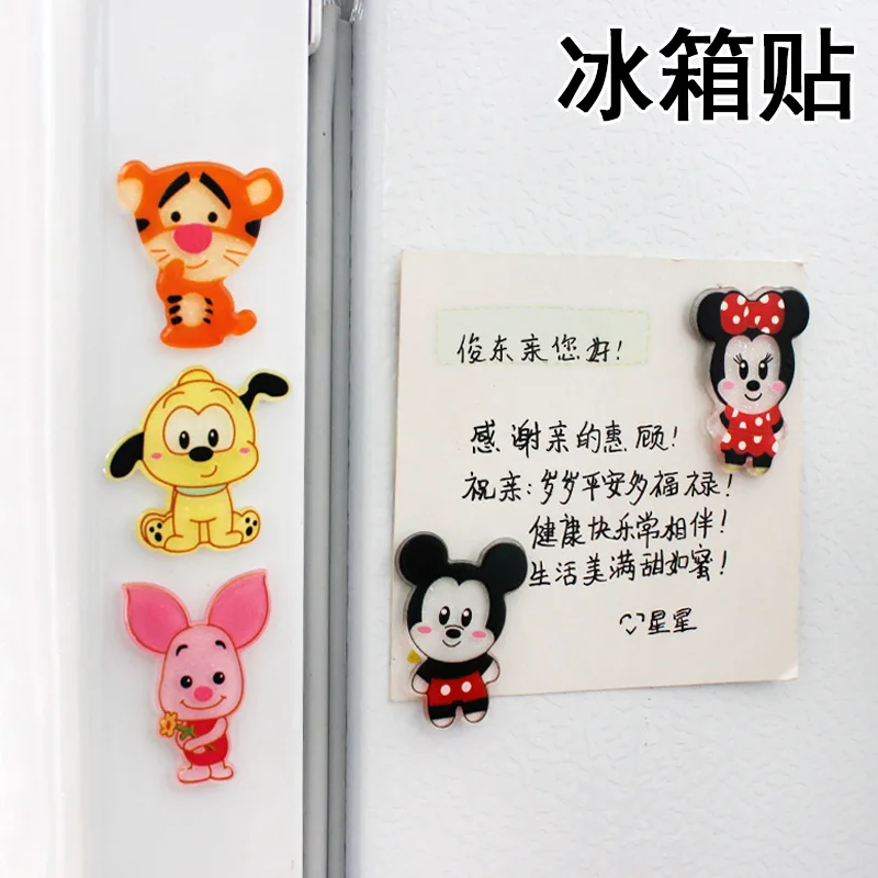 Mickey Minnie Drawing Board Fridge Magnet Mini Refrigerator Home Decoration Sticker Magnets Fridge Souvenir Whiteboard Magnets