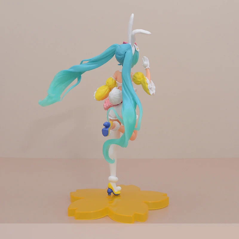 18CM Anime Hatsune Miku 2nd Season Spring Ver Rabbit Ear Dress Up Model Toy Gift Collection Aciton Figure PVC