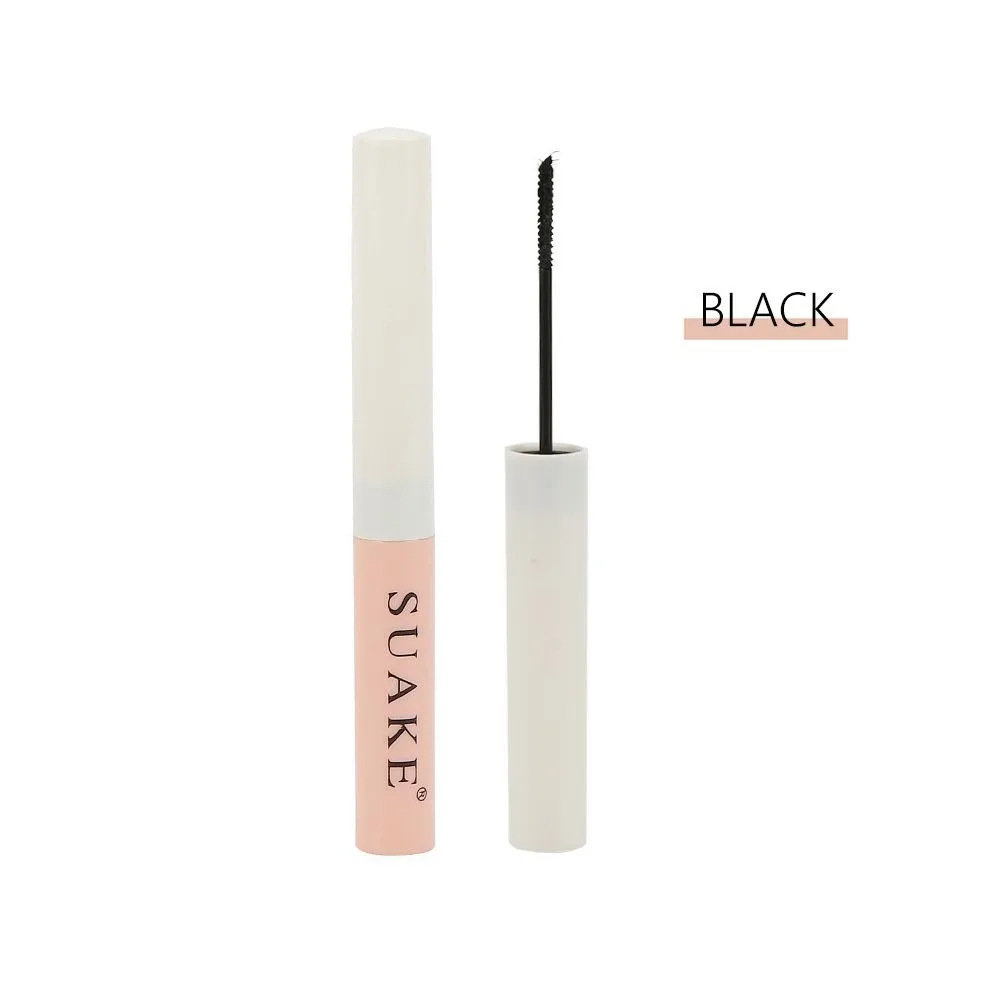 Curl Thick Ultra-fine Mascara Lengthening Non-smudge Eyelash Mascara Waterproof Brown Natural Fine Brush Mascara Beginners