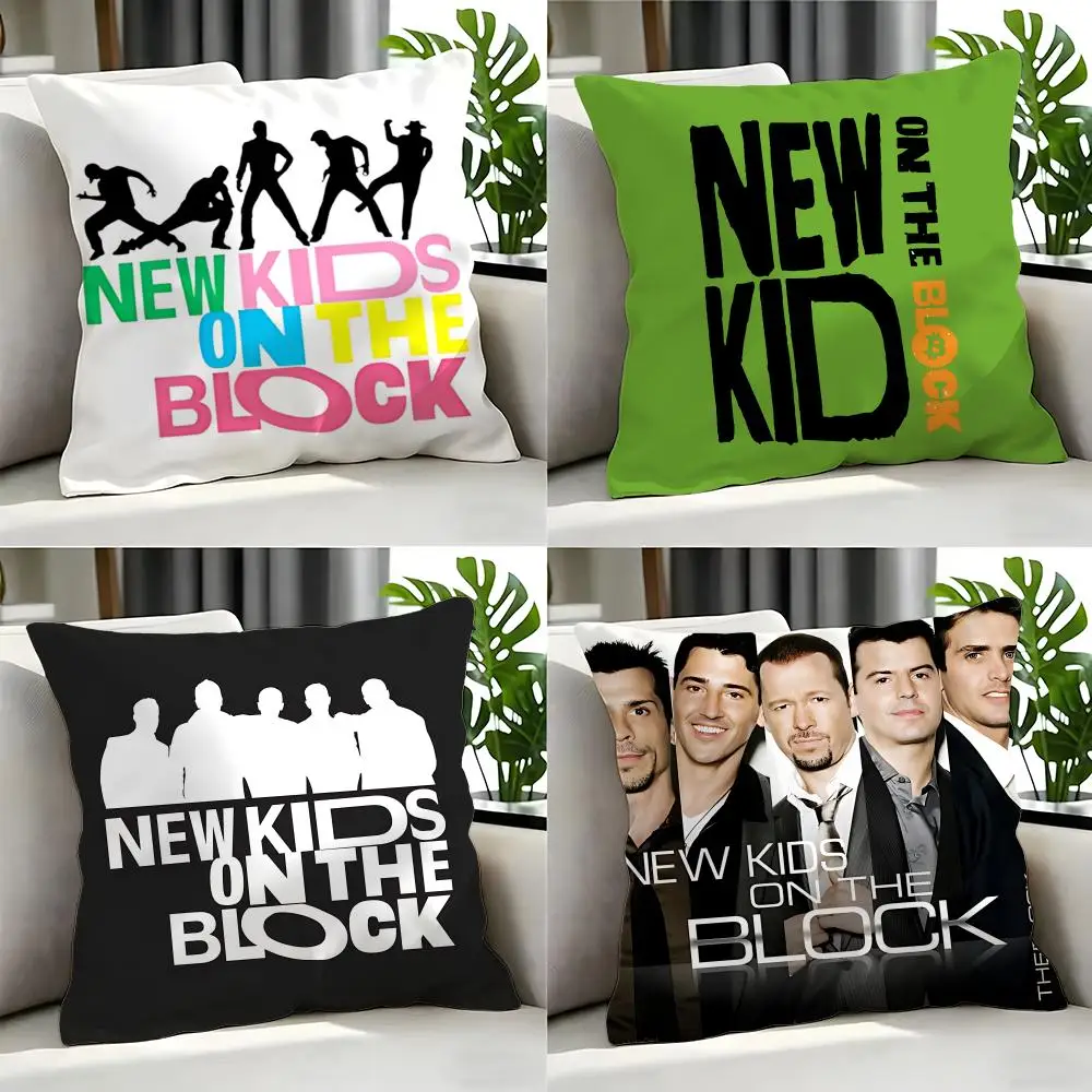 pop New Kids on the Block Cushion Cover Cushion Cover Set 4Pcs 50x50 45x45 40x40 Pillowcase Decorative Sofa Home Decor