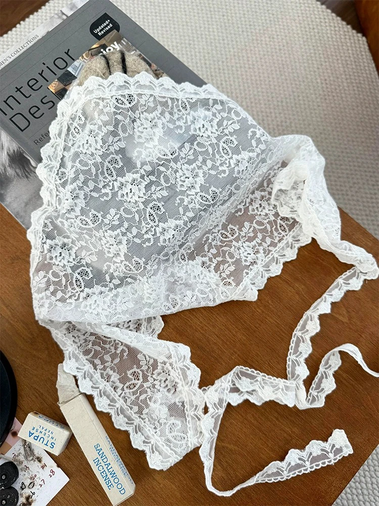 2024 New Style Women's Lace Half Skirt with Jeans And Butt Curtain Layered Wear Belted A-Line Short Skirt Korean Style