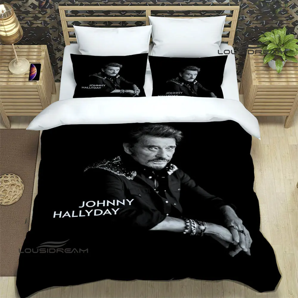 rock star Johnny Hallyday Bedding Sets exquisite bed supplies set duvet cover bed comforter set bedding set luxury birthday gift