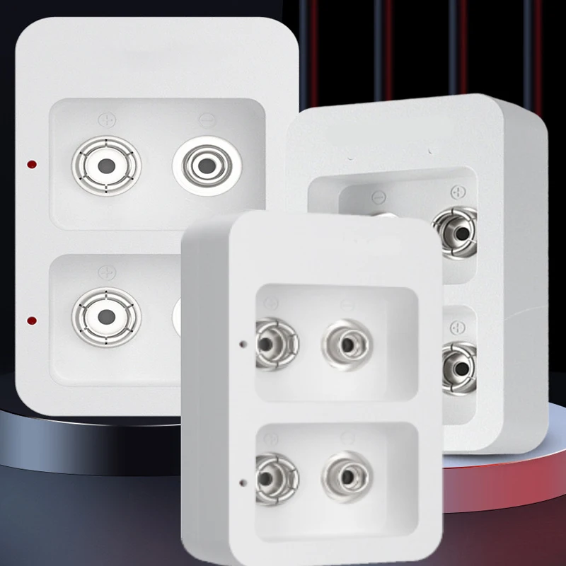 

2 Slot Smart Battery Charger 9V Multi Function Battery Charger for 9V Ni-MH/Li-Ion Rechargeable Batteries with LED Indicator