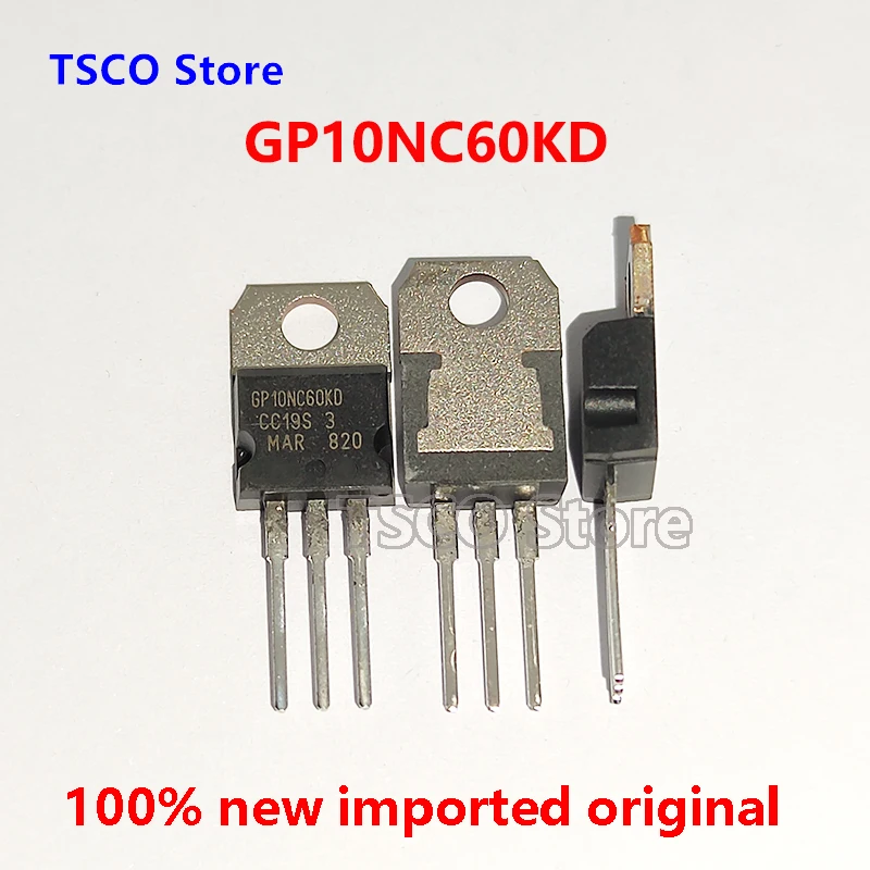 (10Piece/LOT)  GP10NC60KD STGP10NC60KD   100%New Original  10A  600V IGBT