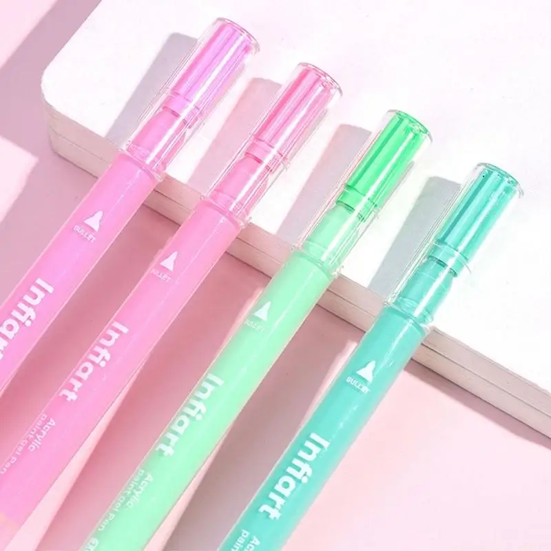 Layering Acrylic Paint Gel Pen Set 1.0 mm Tip for Paper, and Ceramic, Art Color Set for Journaling and DIY