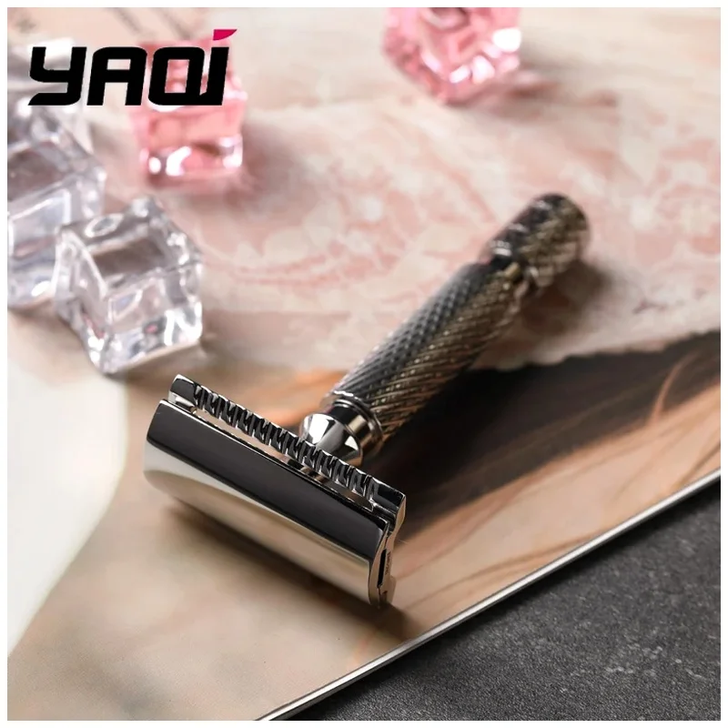 YAQI Safety Razor PILOT Stainless Steel -  0.95mm Blade gap Durable High quality Men's Grooming Shaving Tool