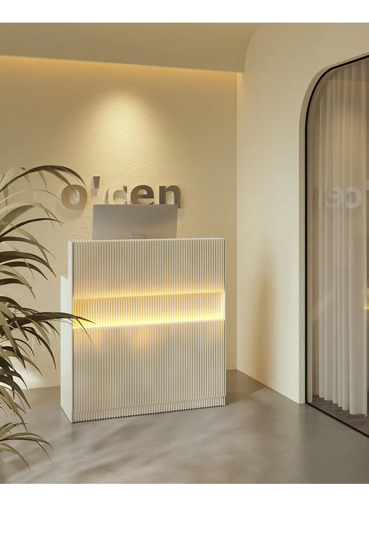 

Front office Reception desk Clothing store Information desk Convenient small bar counter Commercial exhibition podium stand