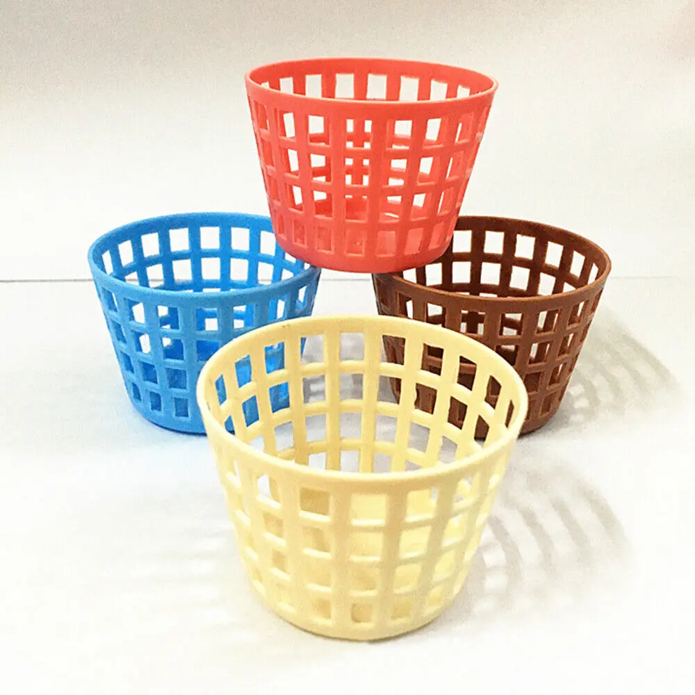 Dollhouse Miniature Laundry Basket Washing Machine Set Plastic Storage Case Toys