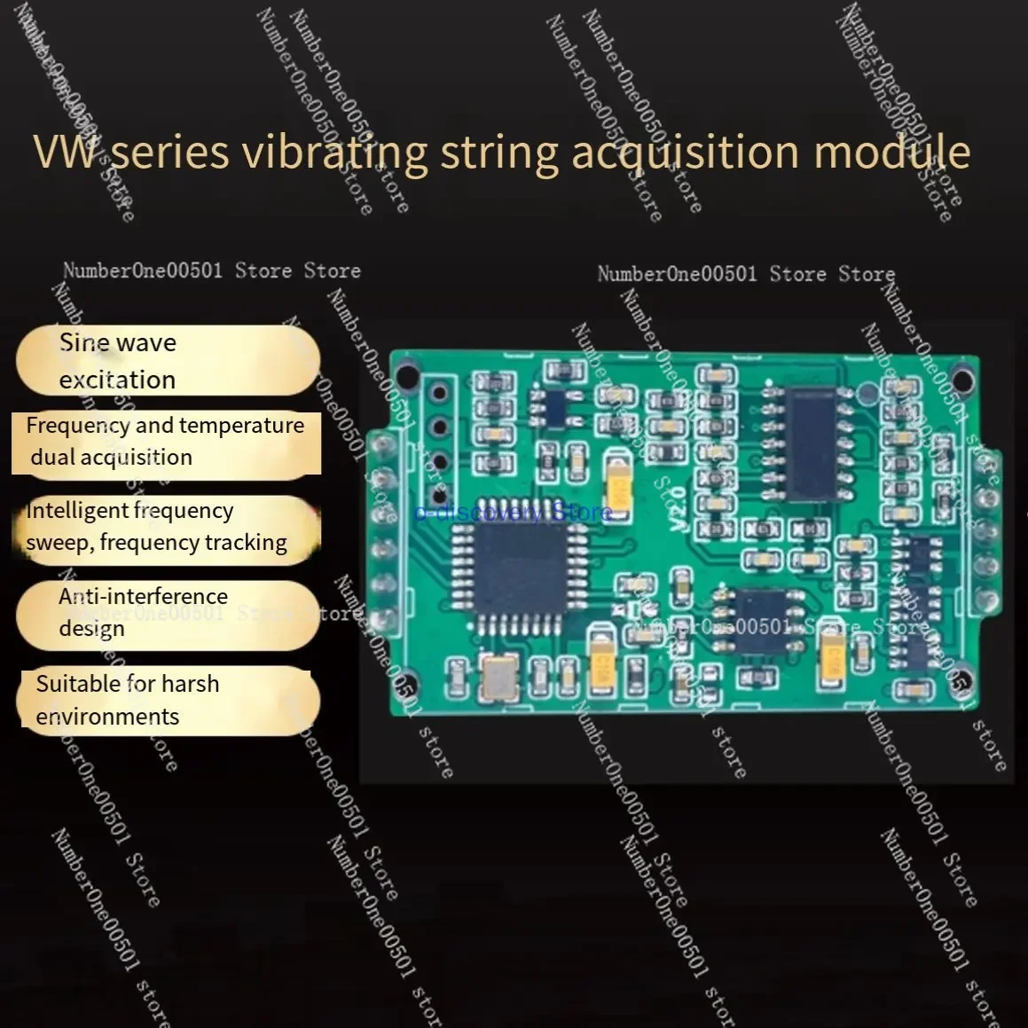 VW101 Vibrating String Acquisition Reading Module for Temperature Acquisition Instrument Automation Equipment Development