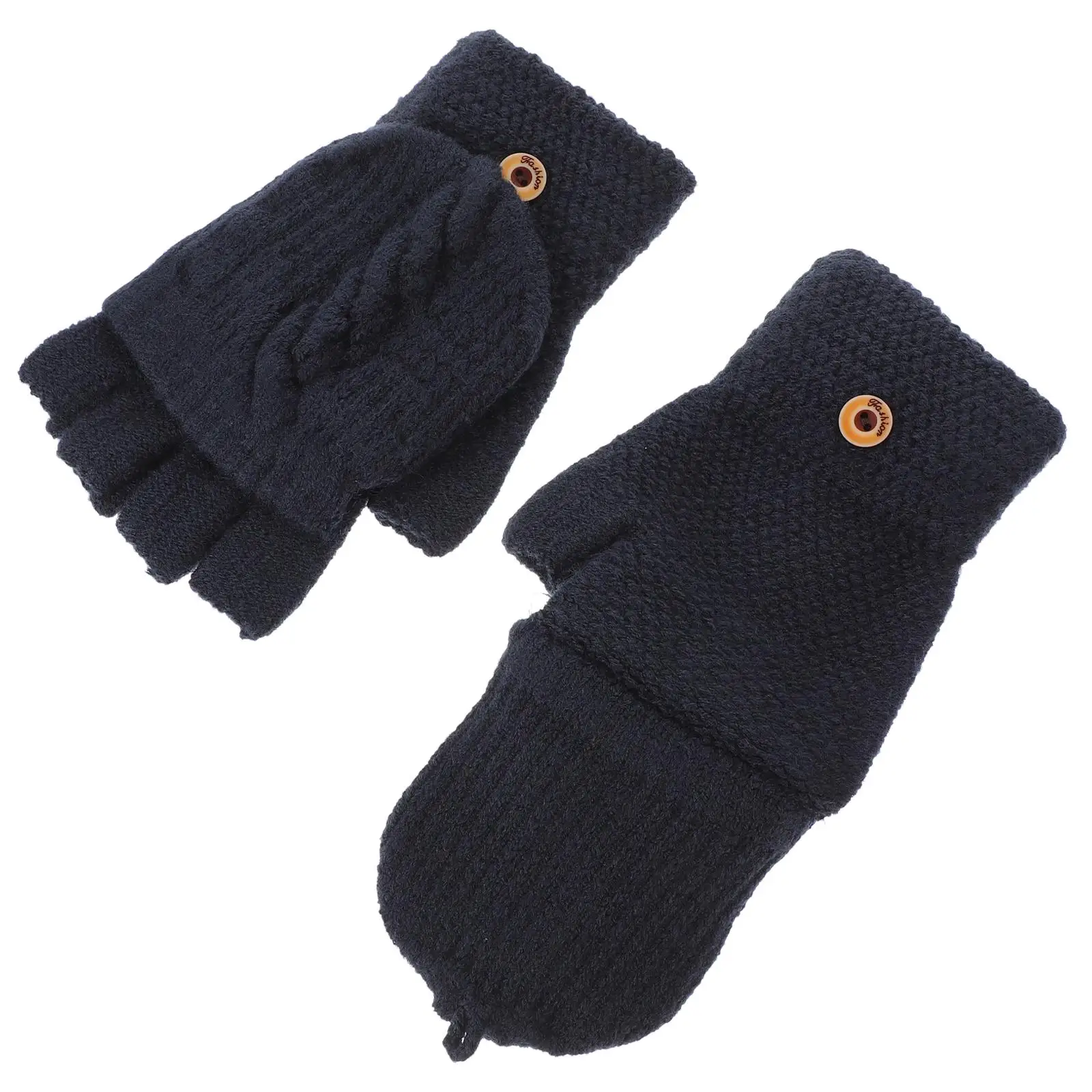 

Cotton Gloves for Dry Hands Sleeping Fingerless Black Compression Convertible Women