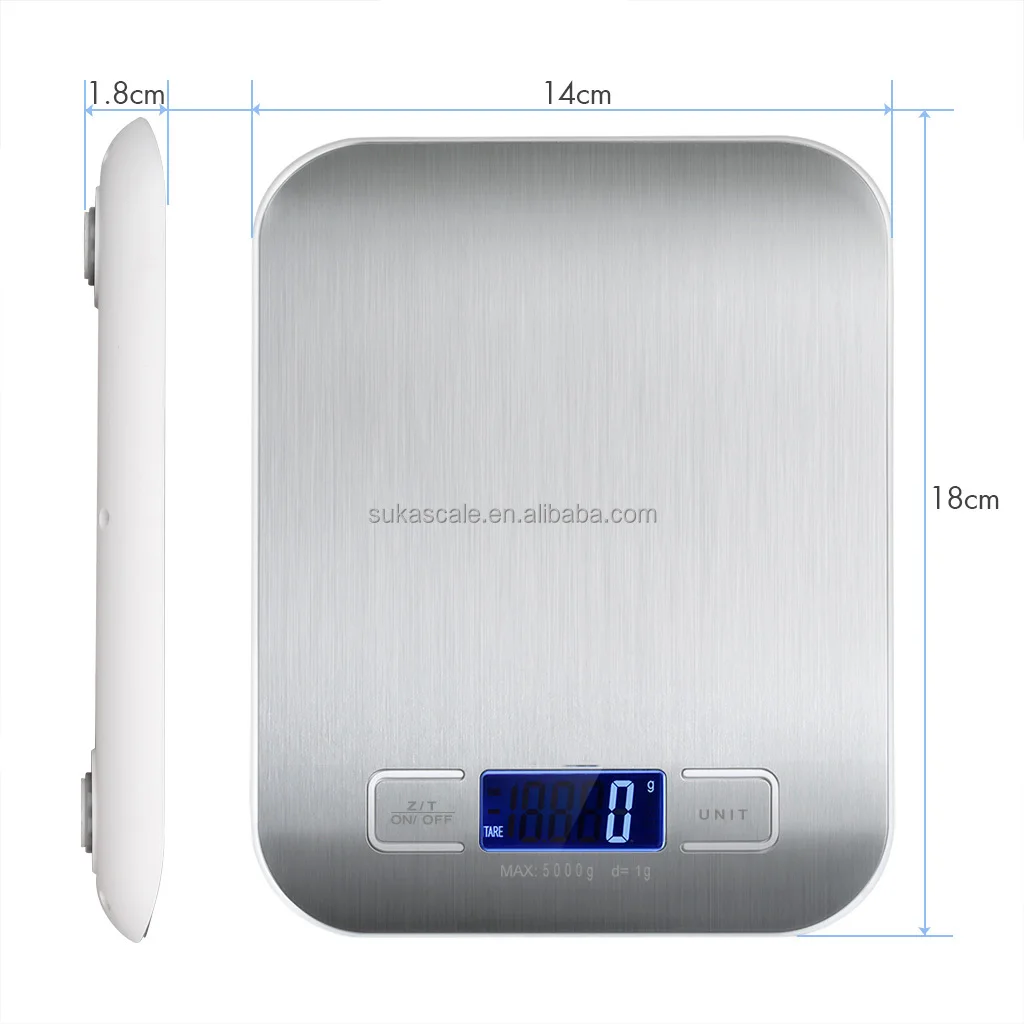 Electric Scale Kitchen Scale Digital Weighing Food 5kg Mini Kitchen Scale USB CHARGE