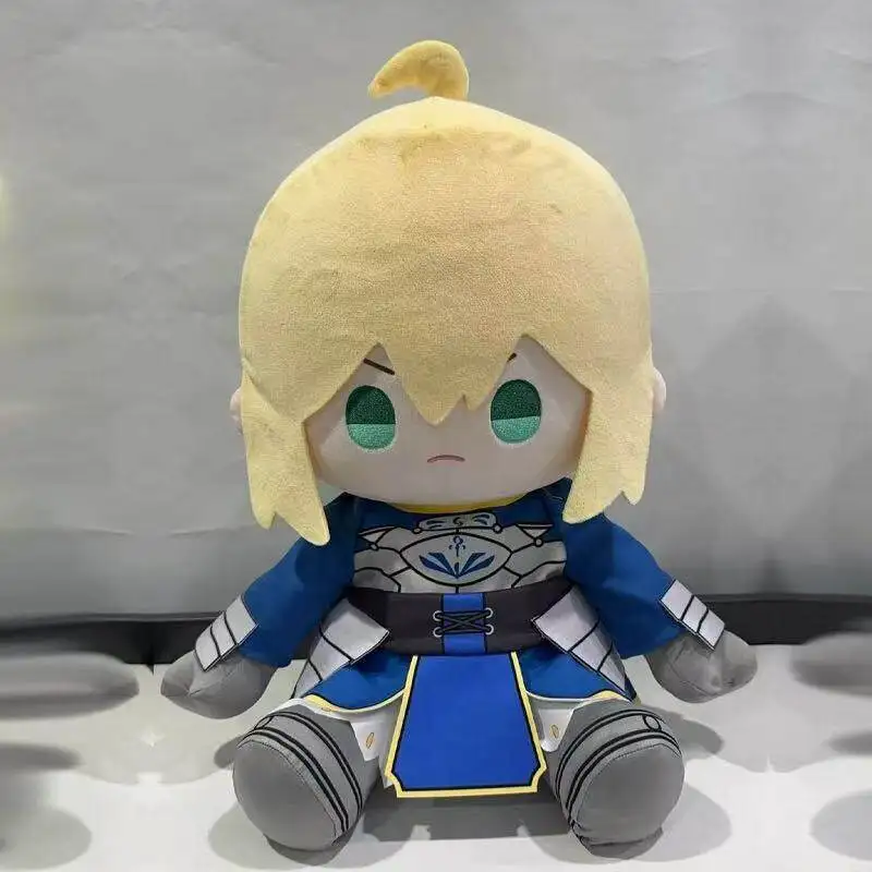 

40cm Anime Game Fate My King Saber Daimao Wang Ichiban Kuji Cotton Doll Sitting Posture Pillow Doll Surroundings Collect Gifts
