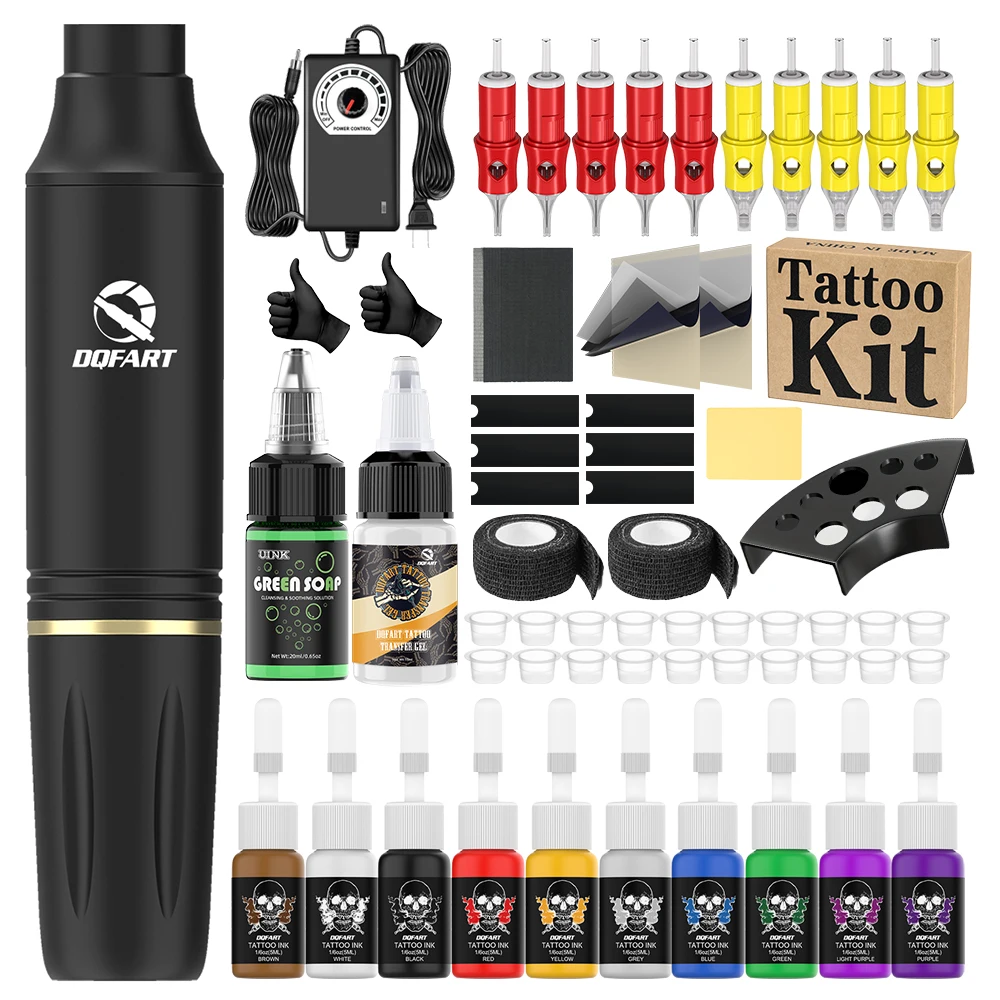 

Отличное соотношение цены и качества. Набор для татуировок, подходящий для начинающих. Тату-машинка проста в использовании. Принадлежности для тату-ручек.