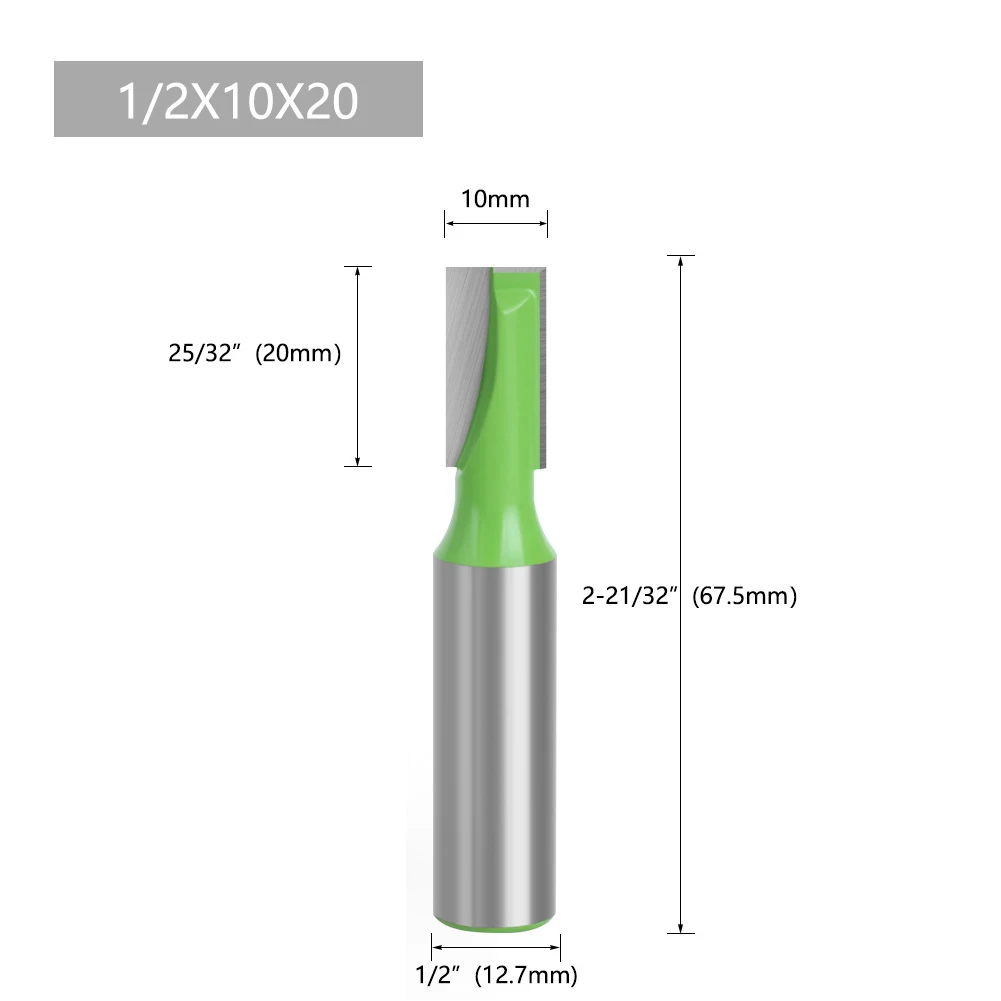 12.7mm Shank Cleaning Bottom Router Bit Carbide Double For Edge For Wood For Acrylic MDF PVC CNC Engraving Milling Tool 10-40mm