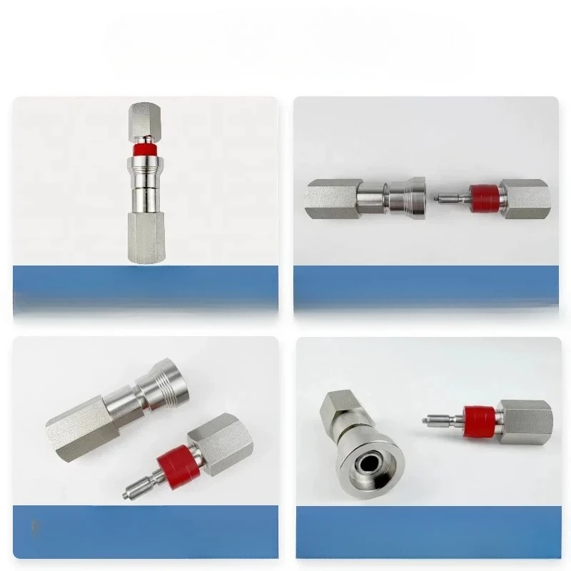 

316L stainless steel QC4 instrument with precision quick connector interchangeable double seal