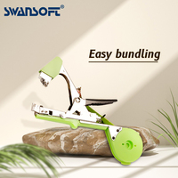 SWAMSOFT Tying Machine Plant Garden Plant Tapetool Tapener Rolls Tape Set for Vegetable Grape Tomato Cucumber Pepper Flower