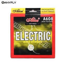 Alice A608 Electric Bass String 4-Strings Set Hexagonal Core Nickel Alloy Wound Medium Light for Choose