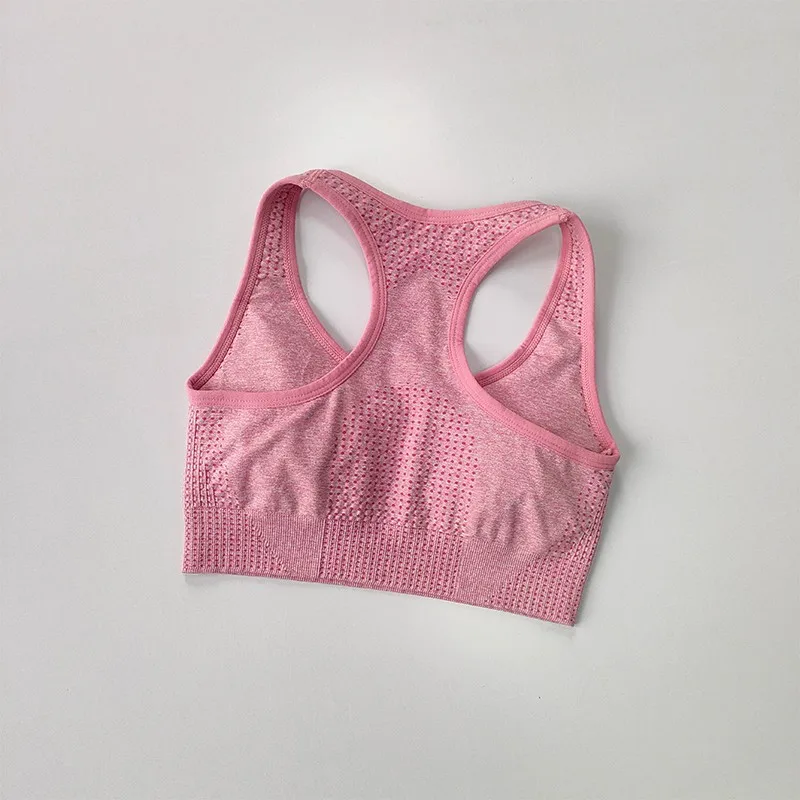 Reggiseni sportivi da donna reggiseno da Yoga Top Fitness gilet da corsa intimo reggiseno imbottito Crop Sport Workout Top reggiseno Push Up senza