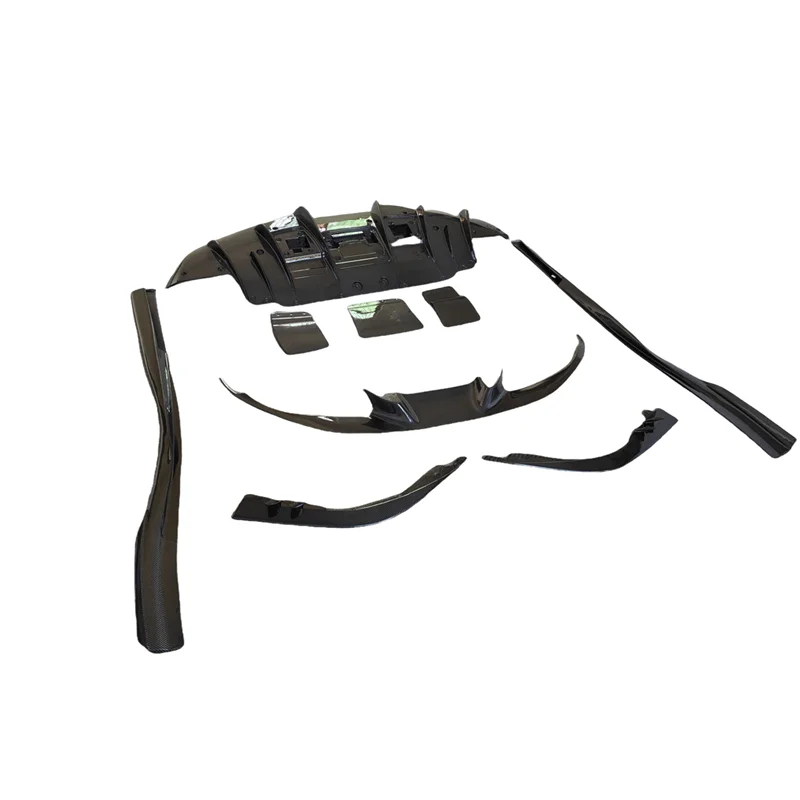 

Обновленный комплект кузова Facelift N из углеродного волокна, передняя губа, задний диффузор, спойлер, боковые юбки, крылья, вентиляционные отверстия для Ferrari F8 Bodykit