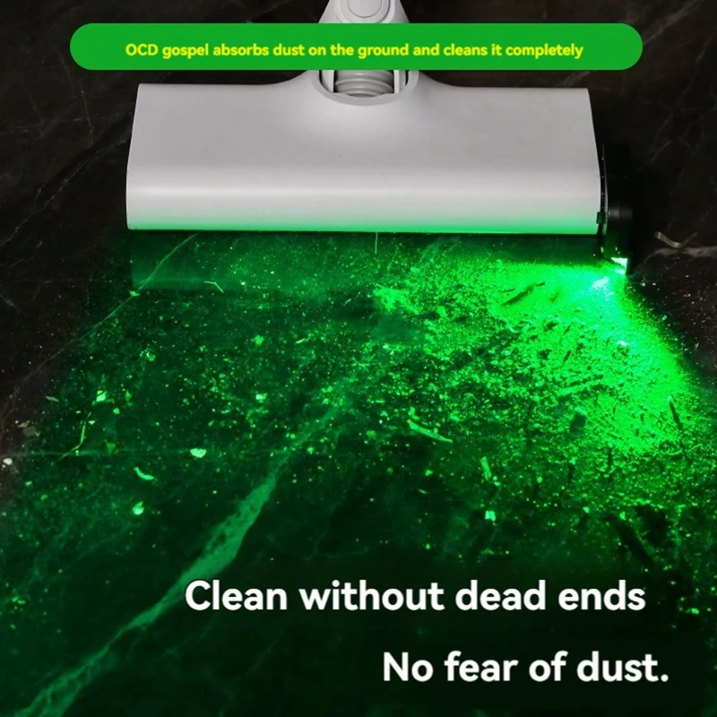 เครื่องดูดฝุ่นแบบตั้งชาร์จไฟ LED ไฟสีเขียวอุปกรณ์เสริมดูดฝุ่นอัพเกรดอเนกประสงค์