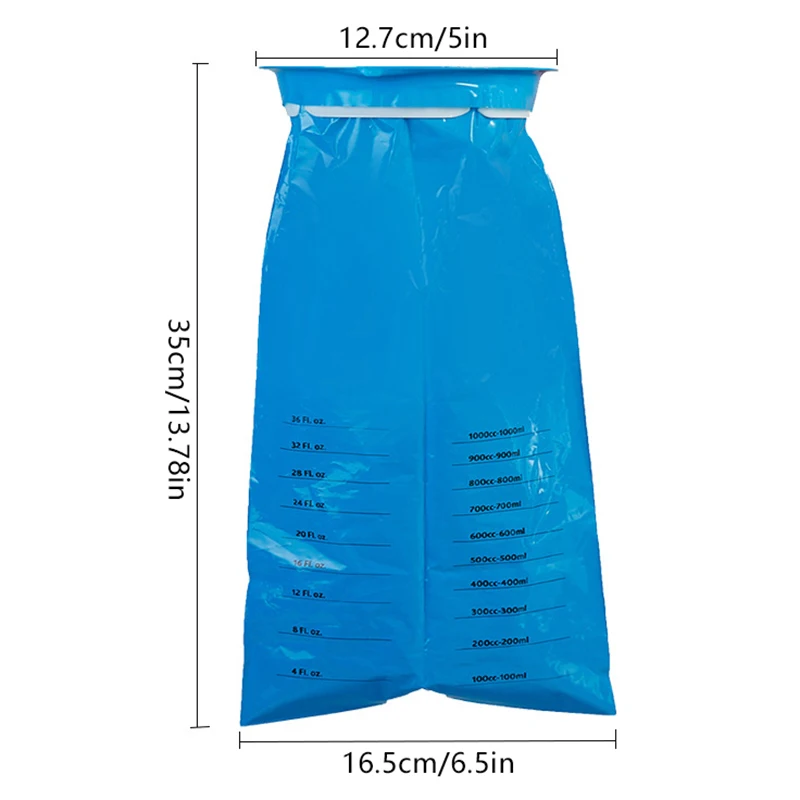 1000ML Portable Disposable Travel Car Airplane Motion Sickness Nausea Vomit Cleaning Bag Clean Eco-Friendly Plastic Bag