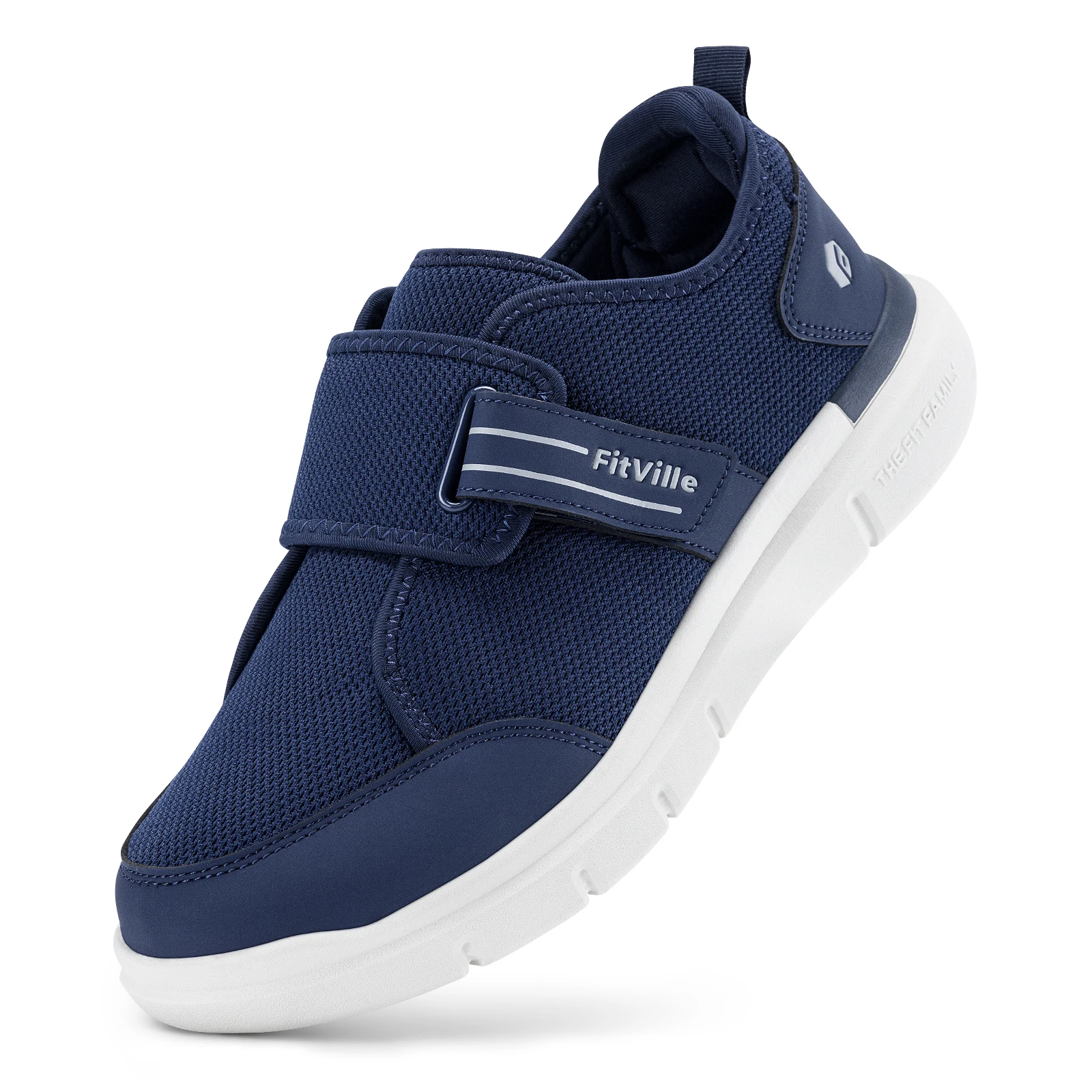 FitVille Men\'s Navy Blue Athletic Lace Up Sneakers Size 6W Comfort‎ Shoes Fitville Men main image 2