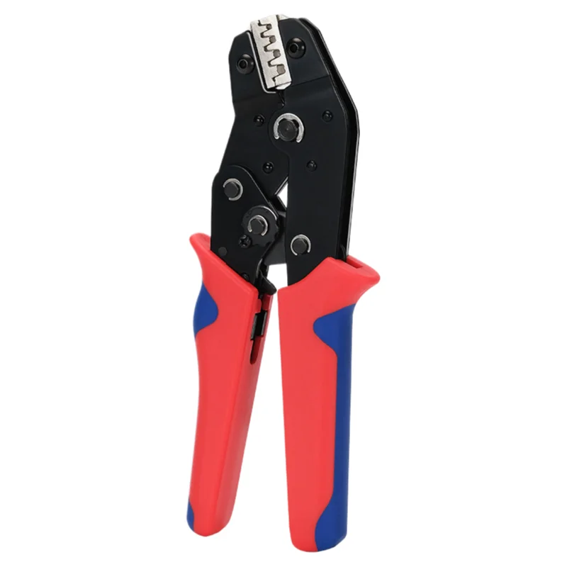 Инструмент для обжима SN Series с трещоткой, многофункциональный для оголенных/холодных/штыревых клемм 0.08-6мм² (AWG 28-10), эргономичная ручка