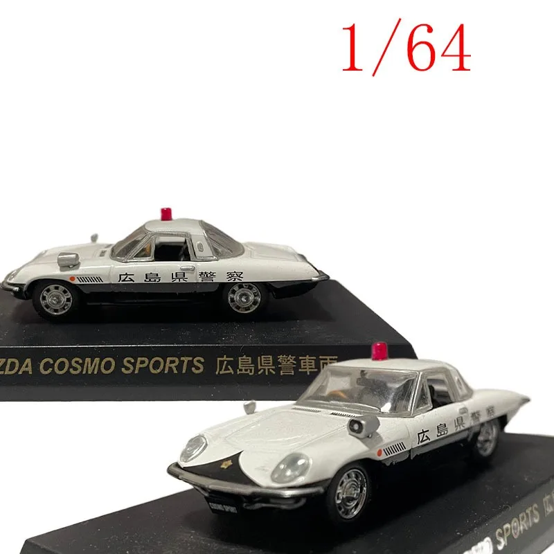 KYOSHO Diecast 1/64 Bilancia Mazda Cosmo Hiroshima Prefectoriale Auto Della Polizia In Lega Modello di Auto Giocattoli per I Ragazzi Regalo