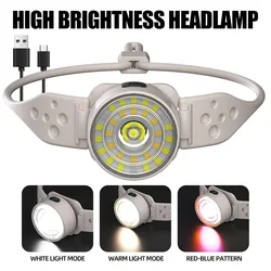 Rechargeable LED Headlamp Powerful Head Flashlight Headlight For Fishing Camping Hiking Mini LED Light