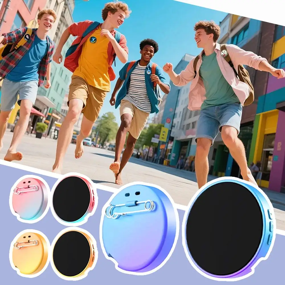 Intelligent Touch Electronic Chest Badge High-definition Screen Bluetooth APP Connected Long-range TYPE-C Fast Charging