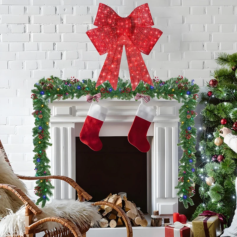 Decorações de Natal, Decoração de arco de Natal, Grandes arcos de Natal ao ar livre, arcos de Natal vêm com suporte adesivo