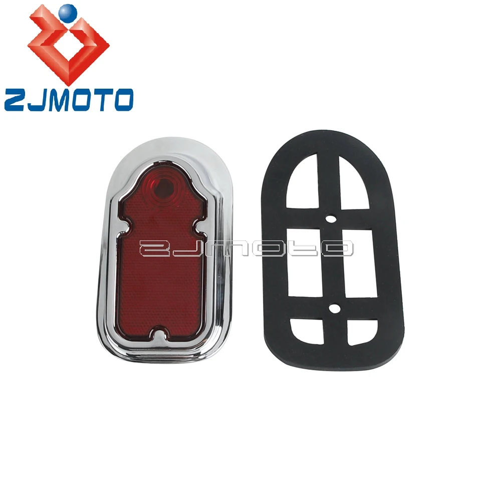 Motorcycle Red Tombstone Brake Tail Light Universal For Kawasaki Harley Sportster Suzuki Custom Fender Stop Lamp LED Taillight