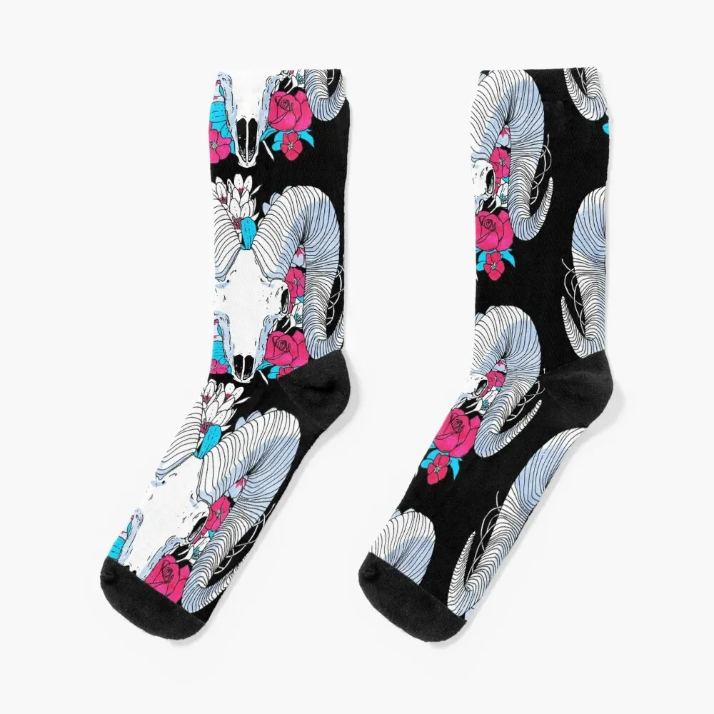 

Flower Skull Socks compression Running christmas stocking Ladies Socks Men's