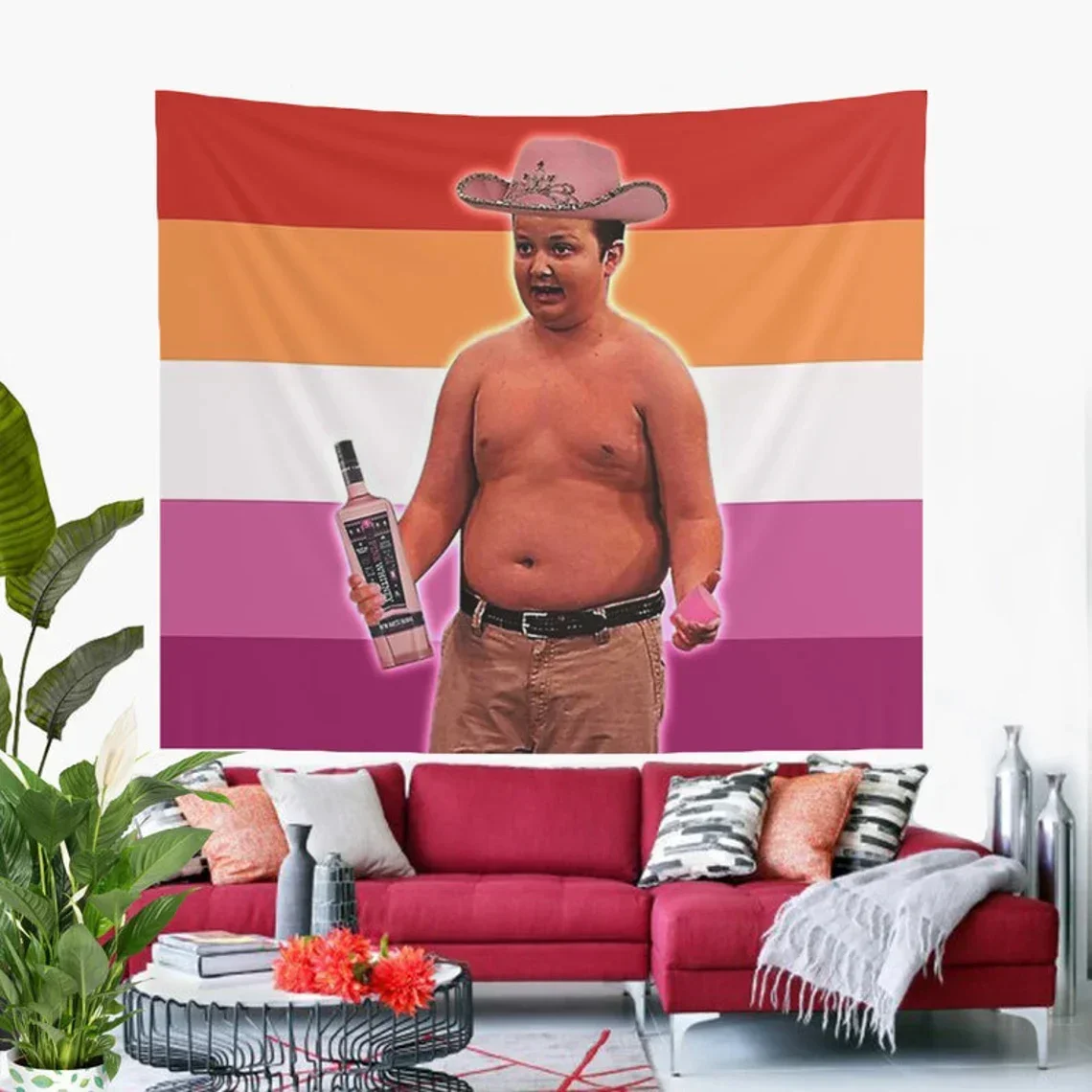 Funny Meme Tapestry Gibby ICarly Wall Tapestry Hippie Hanging Tapestries Wall Hanging Bedroom Home Decor Party Photo Backdrop