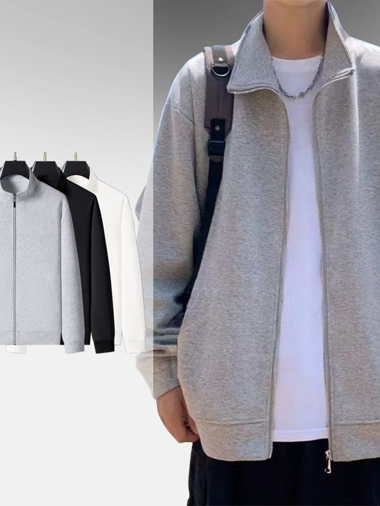 

Casual Long Sve Jaet Men's Spring Autumn New Sle Youth Middle-aged Men's Outerwear B344 Polyester Cotton Blend