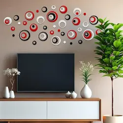 72 PCS Acrylic Circle Mirror Wall Stickers Removable Round Dots Mirror Wall Decals DIY Decals Modern Art Mural for Home